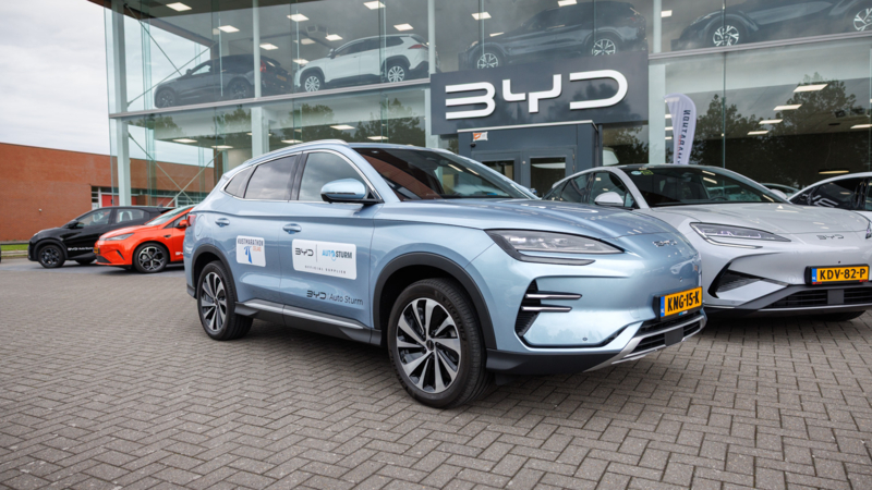 Auto Sturm BYD official supplier van Kustmarathon Zeeland 2026