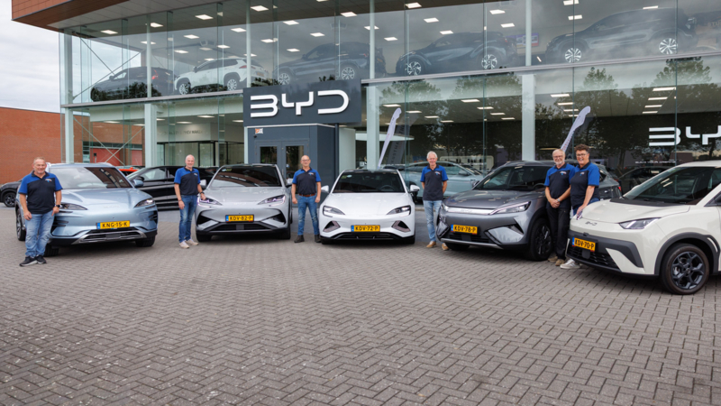 Auto Sturm BYD official supplier van Kustmarathon Zeeland 2026