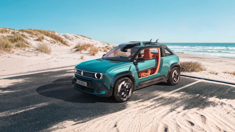 Renault 4 JP4x4 Concept brengt strandavontuur naar Roland-Garros