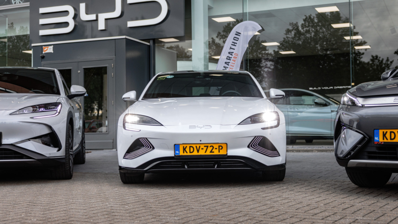 Auto Sturm BYD official supplier van Kustmarathon Zeeland 2026
