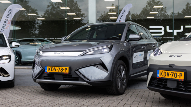 Auto Sturm BYD official supplier van Kustmarathon Zeeland 2026