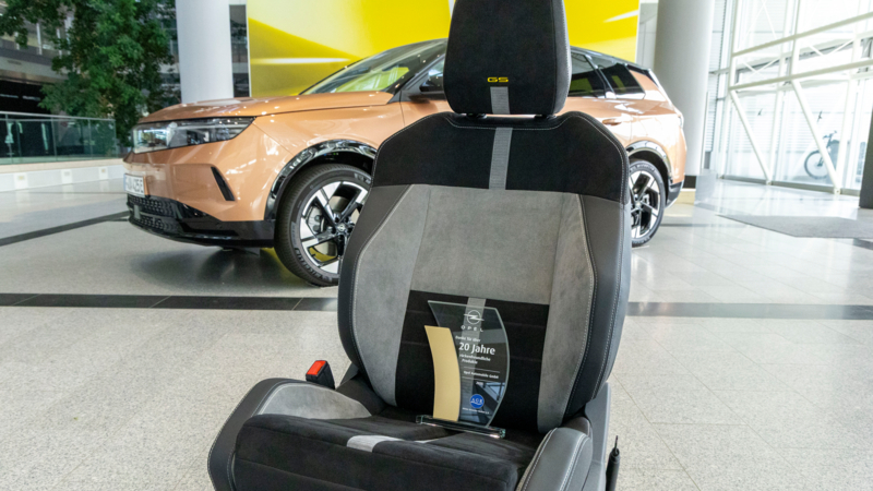 Opel ontvangt AGR-erkenning voor rugvriendelijke stoelen