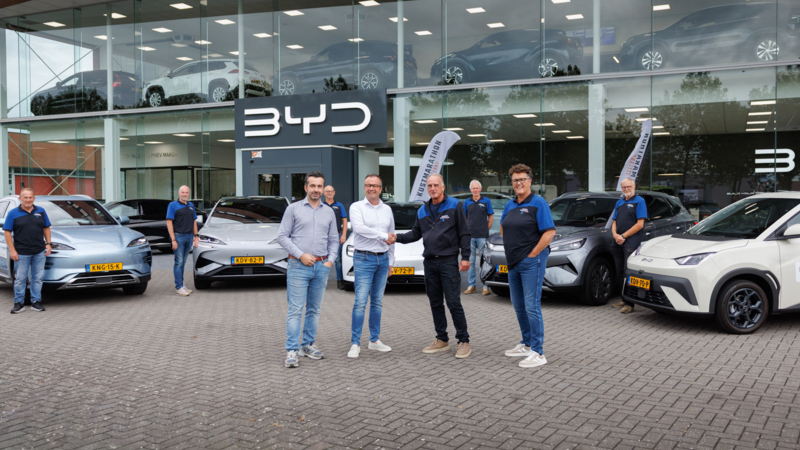 Auto Sturm BYD official supplier van Kustmarathon Zeeland 2026