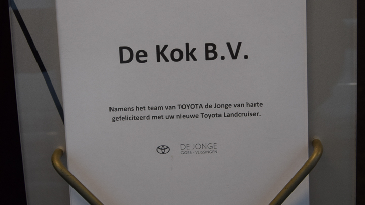 10e Toyota Land Cruiser Van voor Paardenslachthuis De Kok BV