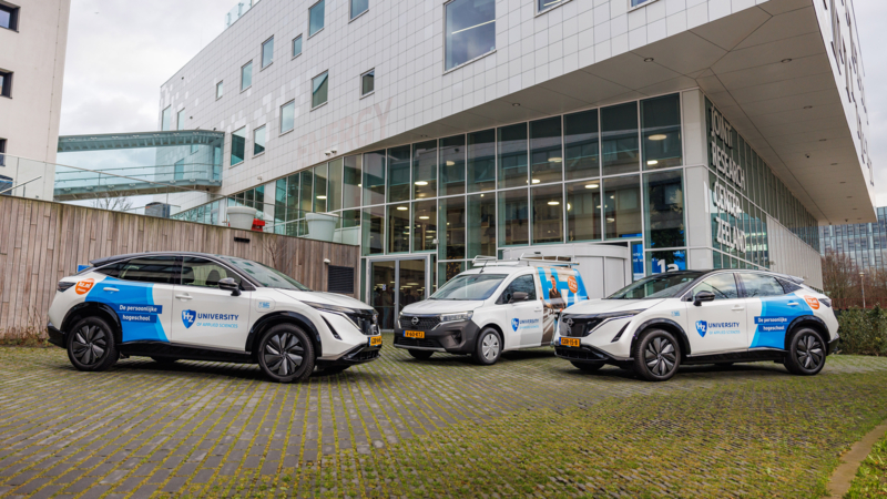 Twaalf elektrische Nissans voor HZ University of Applied Sciences