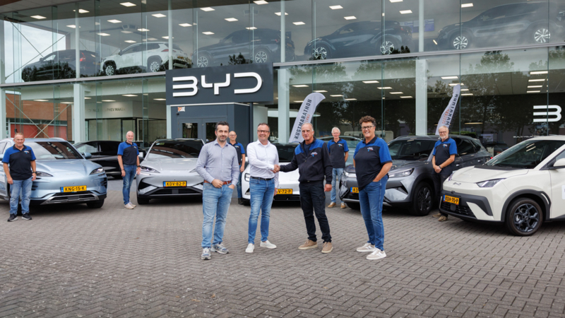 Auto Sturm BYD official supplier van Kustmarathon Zeeland 2026