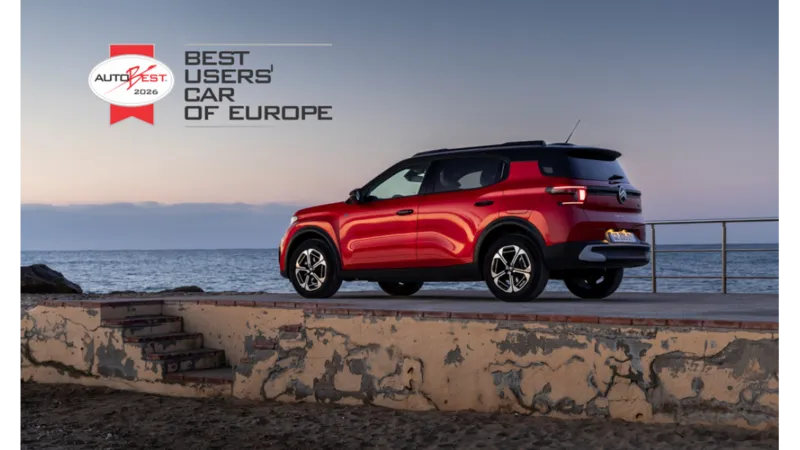 Citroën C3 Aircross wint AUTOBEST ‘Best Users’ Car of Europe 2026 Award