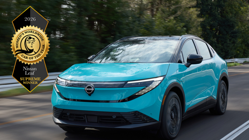 De nieuwe Nissan LEAF is uitgeroepen tot winnaar van de Women's Worldwide Car of the Year 2026