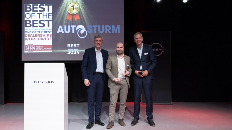 Nissan-dealer Auto Sturm wint Nissan Global Award 2024