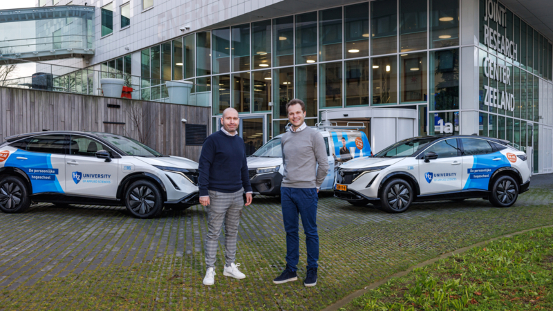 Twaalf elektrische Nissans voor HZ University of Applied Sciences